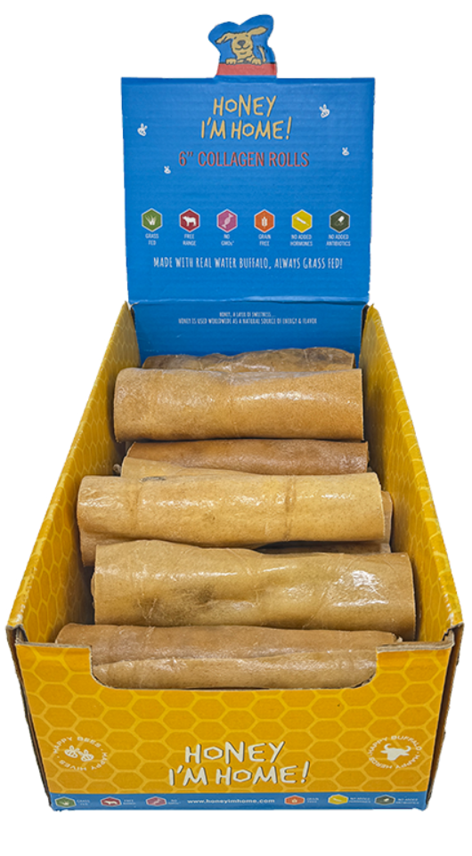 Honey I'm Home Buffalo Collagen Roll 6"