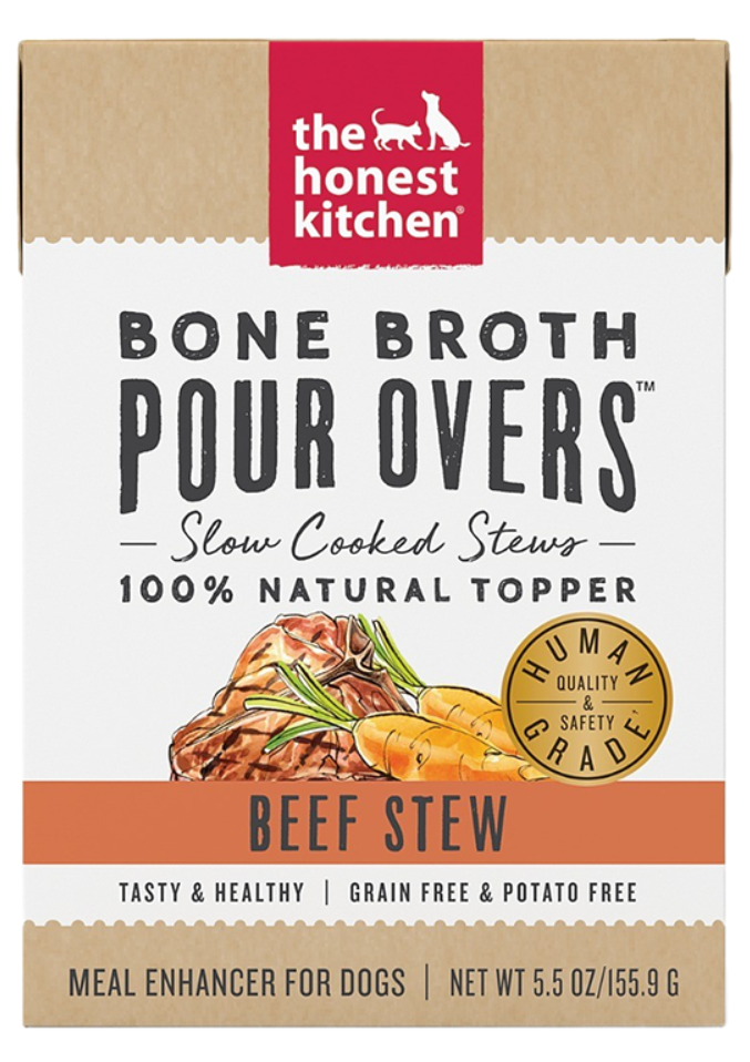 The Honest Kitchen Dog Bone Broth Pour Over Beef Stew