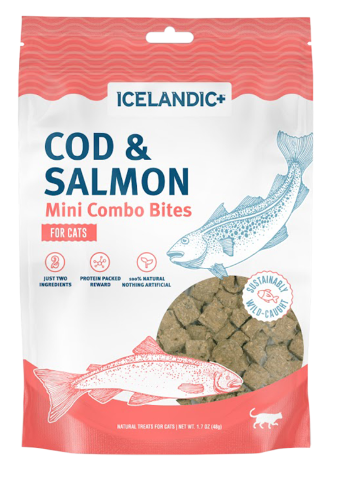 Icelandic Cat Mini Cod & Salmon Combo Bites 1.7 oz