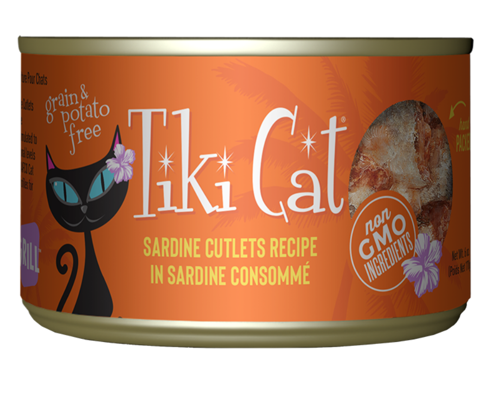 Tiki Cat Tahitian Sardine Cutlets Recipe 6oz