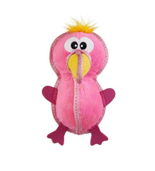 Outward Hounds Xtreme Seamz Flamingo Dog Toy