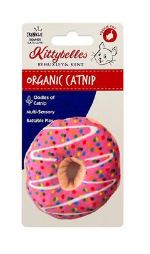 Huxley & Kent Strawberry Donut Plush Cat Toy