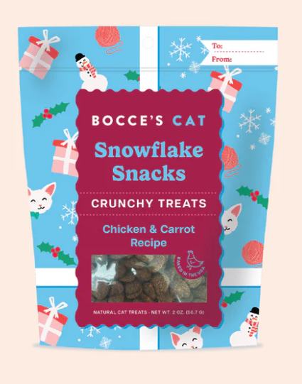 Bocce's Cat Snowflake Snacks