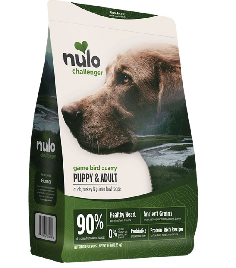 Nulo Challenger Puppy & Adult Grain In Duck, Turkey & Guinea Fowl