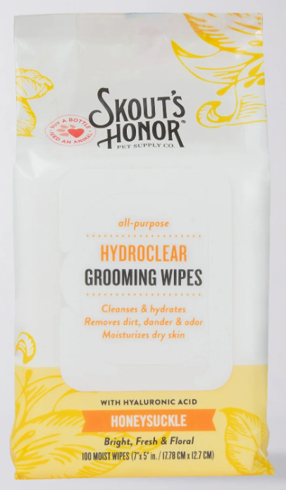 Skout's Honor Hydroclear Grooming Wipes