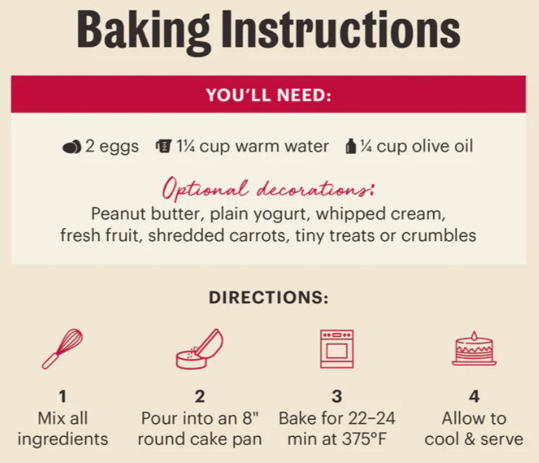 The Honest Kitchen Cake Mix - Chicken & Blueberry