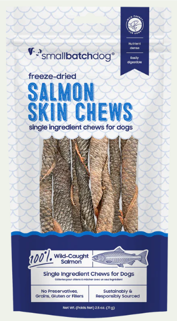 Small Batch Dog Freeze-dried Salmon Skin Chews