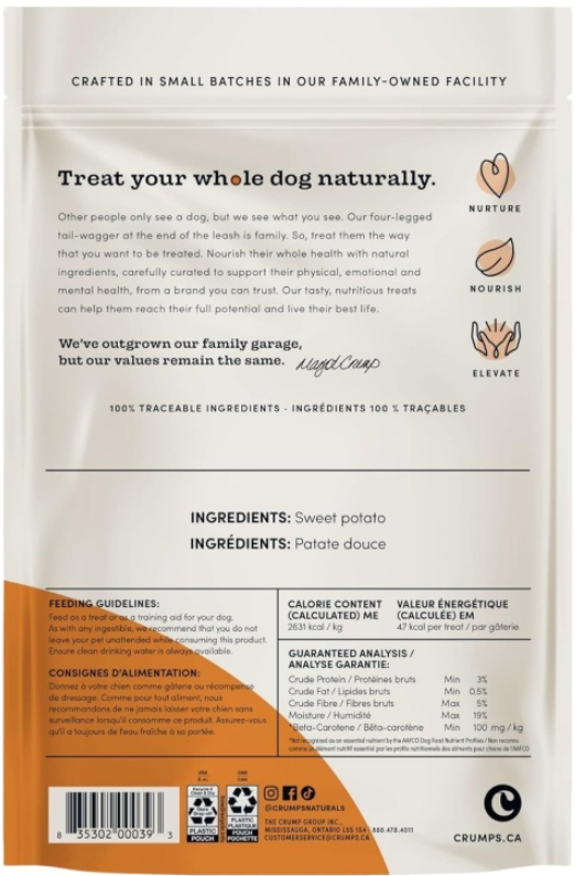 Crumps' Naturals Sweet Potato Chews 21.6oz