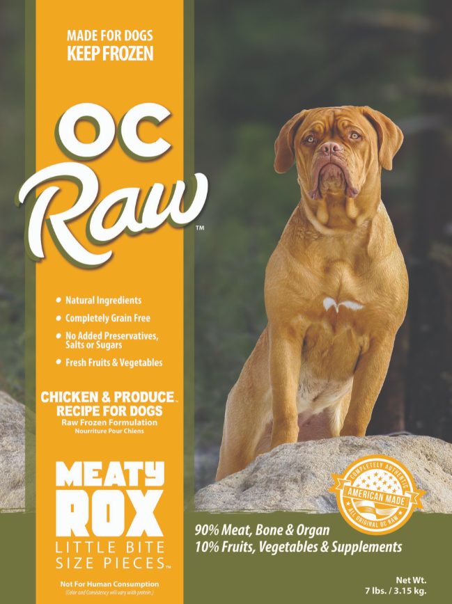 OC Raw Meaty Rox - Chicken & Produce - 7lb