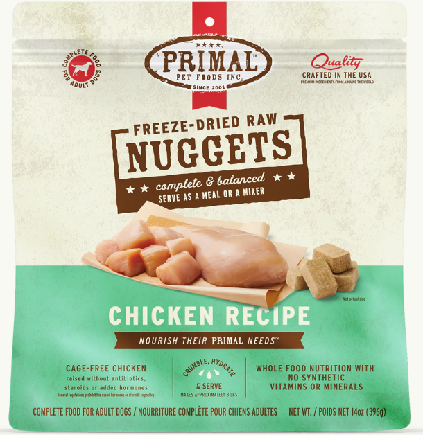 Primal Canine Freeze Dried Chicken Nuggets