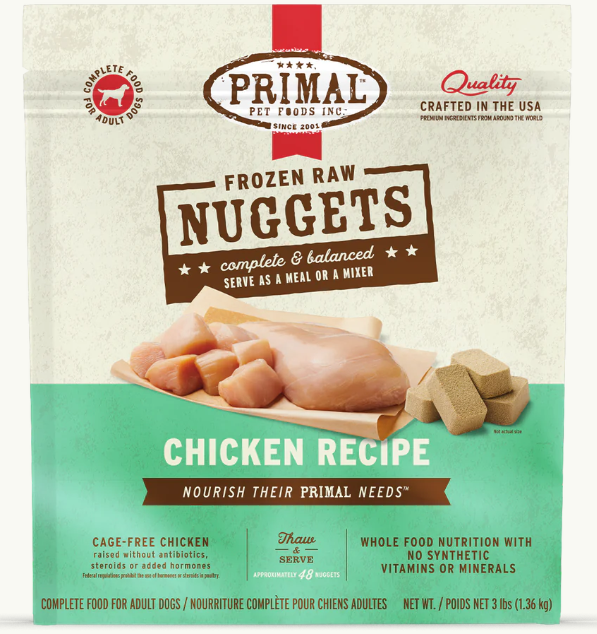 Primal Canine Frozen Chicken Nuggets