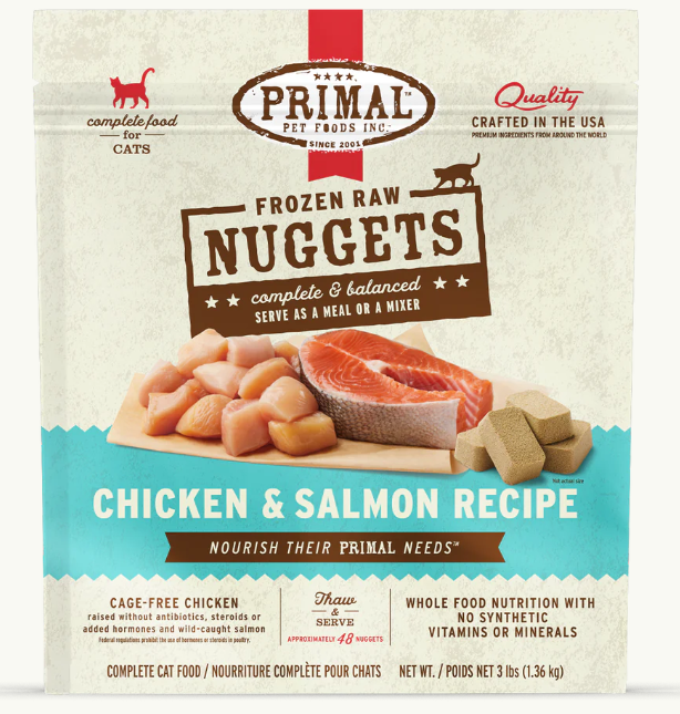 Primal Chicken & Salmon Cat Nuggets