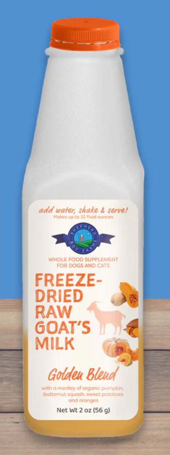 Shepherd Boy Farms Freeze Dried Raw Goat's Milk- Golden Blend 16oz