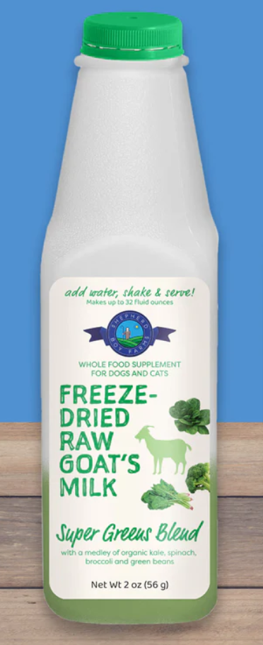 Shepherd Boy Farms Freeze Dried Raw Goat's Milk- Super Greens Blend