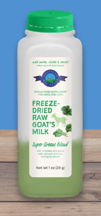Shepherd Boy Farms Freeze Dried Raw Goat's Milk- Super Greens Blend