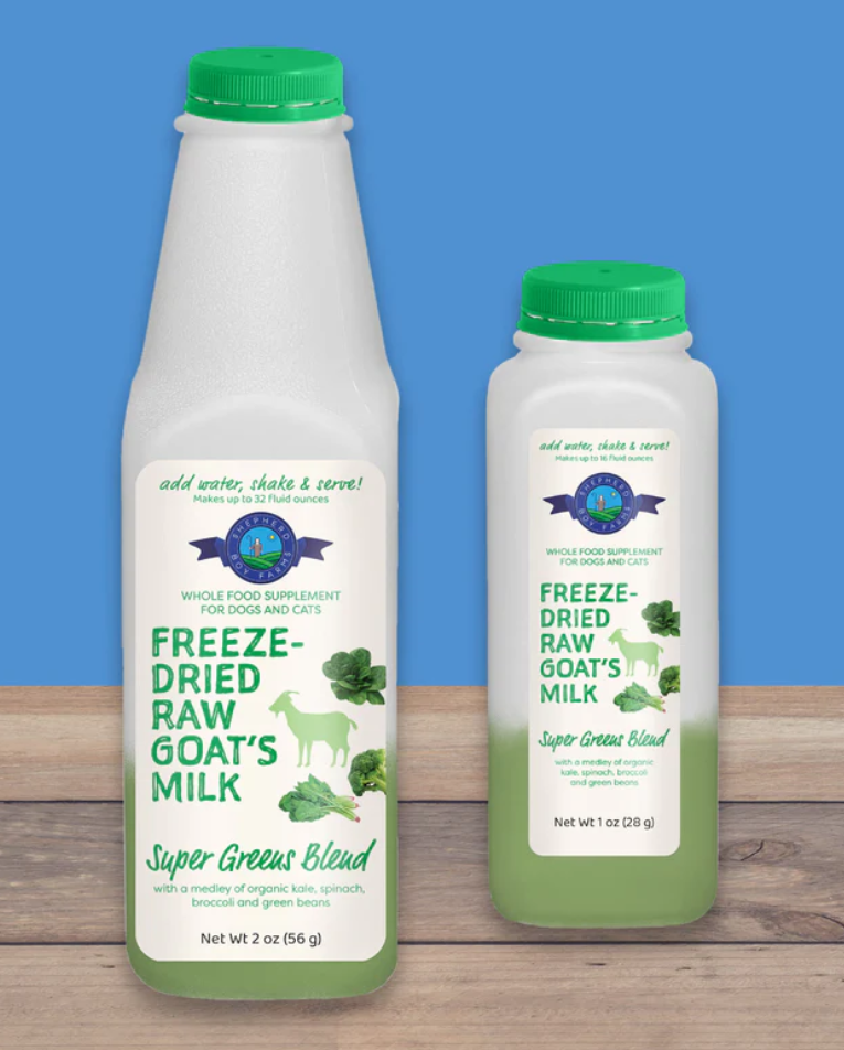 Shepherd Boy Farms Freeze Dried Raw Goat's Milk- Super Greens Blend
