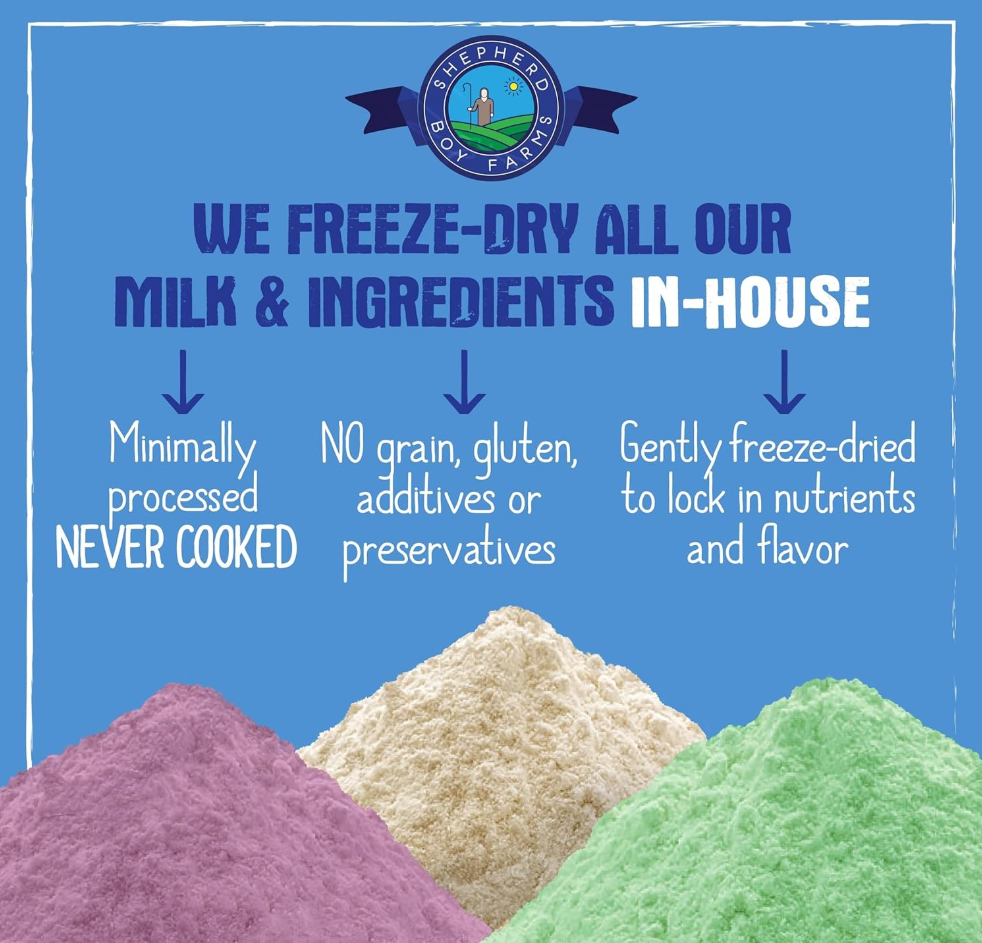 Shepherd Boy Farms Freeze Dried Raw Goat's Milk- Classic