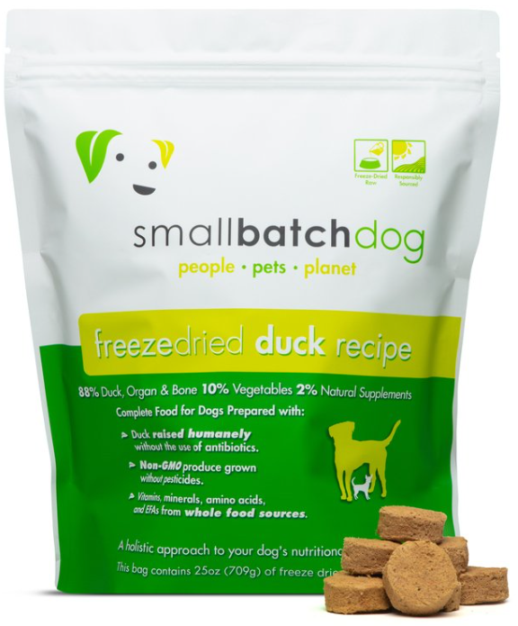 SmallBatch Freeze Dried Duck Recipe 14 oz