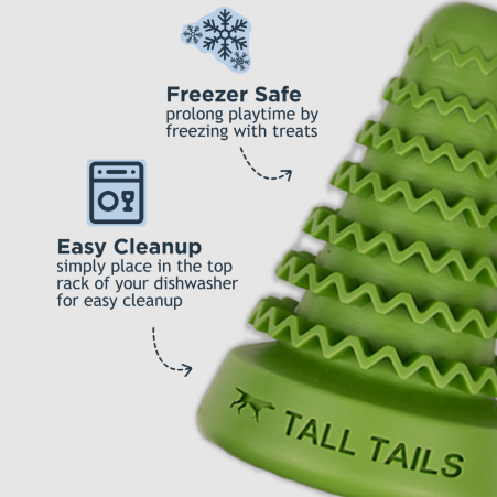 Tall Tails Natural Rubber Evergreen 4 inch Toy