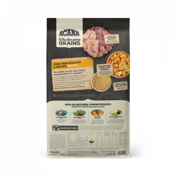 Acana Free-Run Poultry Recipe + Wholesome Grains Dry Dog Food