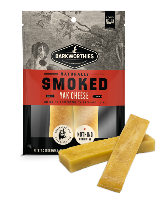 Barkworthies Smoked Yak Chew Large 2pk