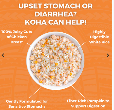 Koha Limited Ingredient Bland Diet - Chicken & White Rice w/ Pumpkin