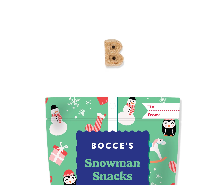 Bocce's Bakery Snowman Snacks Soft & Chewy Treats