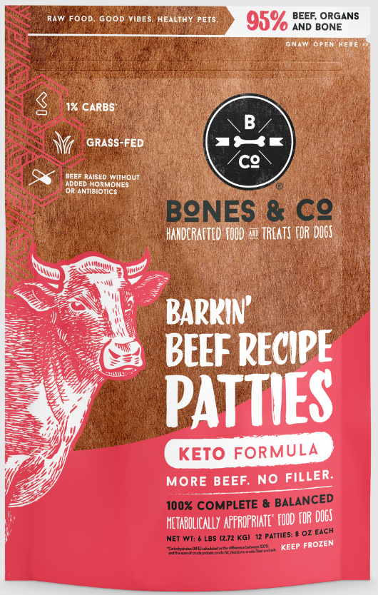 Bones & Co Beef Patties - 6 lb Bag