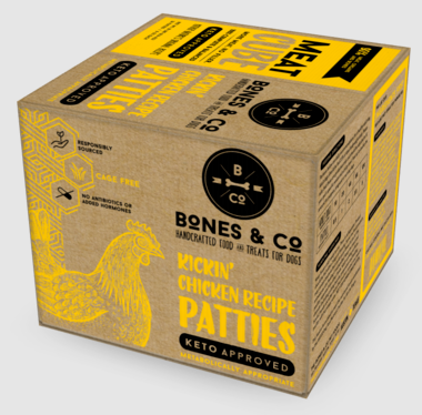 Bones & Co Chicken Patties - 18 lb Case