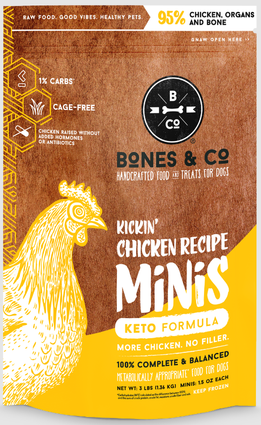 Bones & Co Chicken Patties - 3 lb Bag