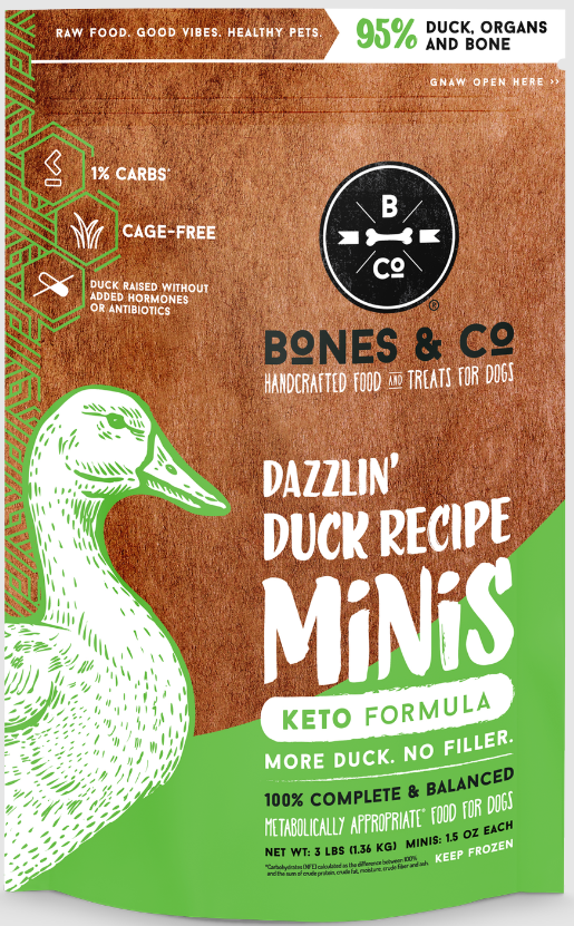 Bones & Co Duck Patties - 3 lb Bag