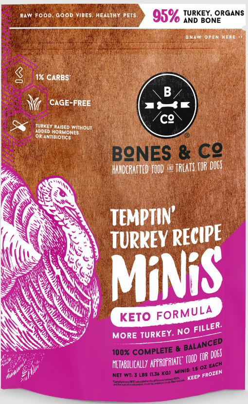 Bones & Co Turkey Patties - 3 lb Bag