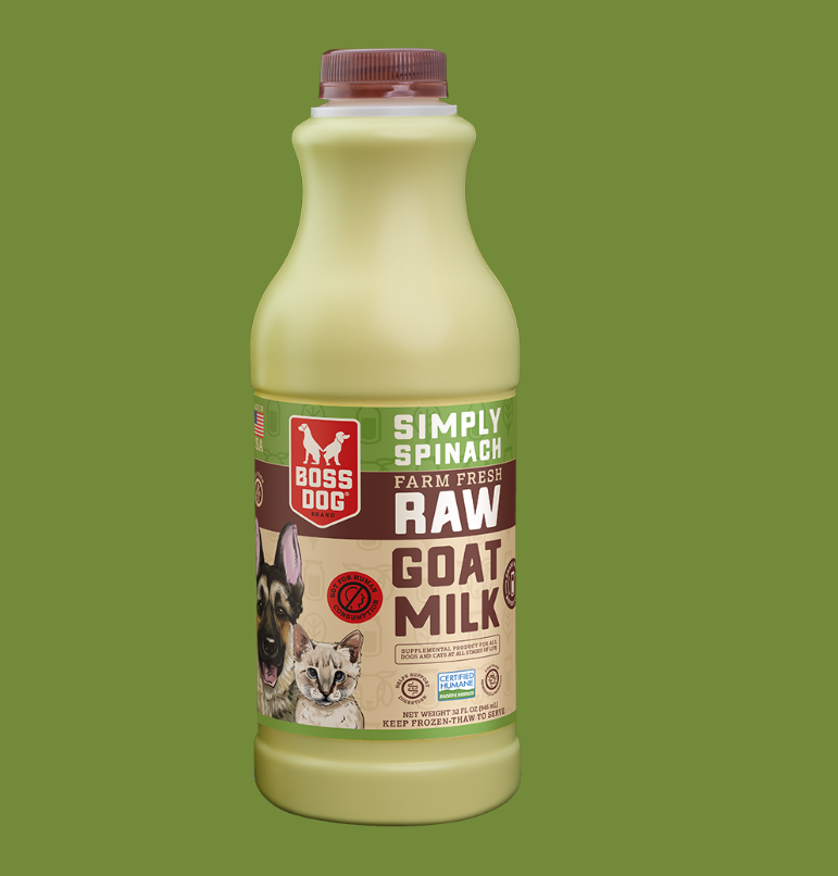 Boss Dog Simply Spinach Raw Goat's Milk