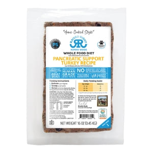 Raised Right Pancreatic Support Turkey Adult Dog Recipe - 16oz Package