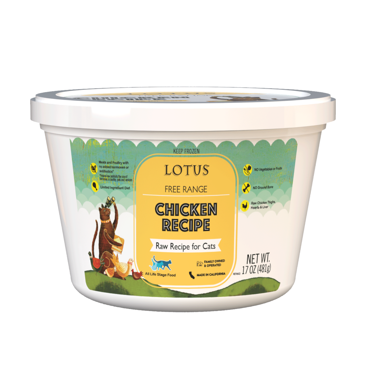 Lotus Raw Chicken Frozen Cat Food