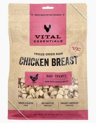 Vital Essentials Freeze-Dried Raw Chicken Breast Dog Treats