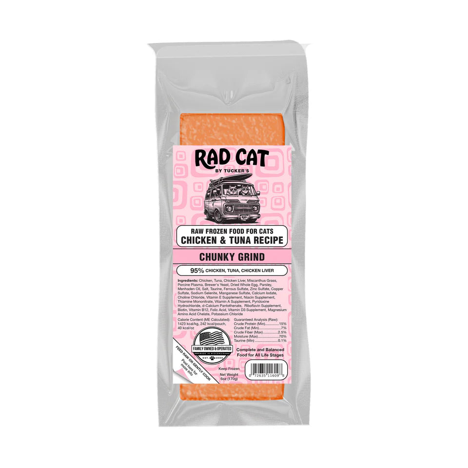 Rad Cat Raw Frozen Chicken & Tuna Recipe