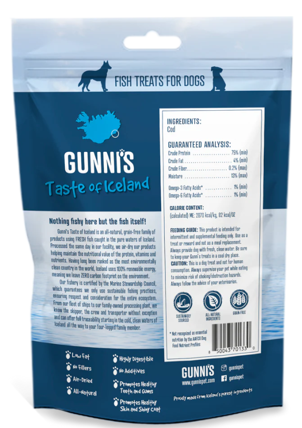 Gunni's Taste of Iceland Cod Chewy Sticks