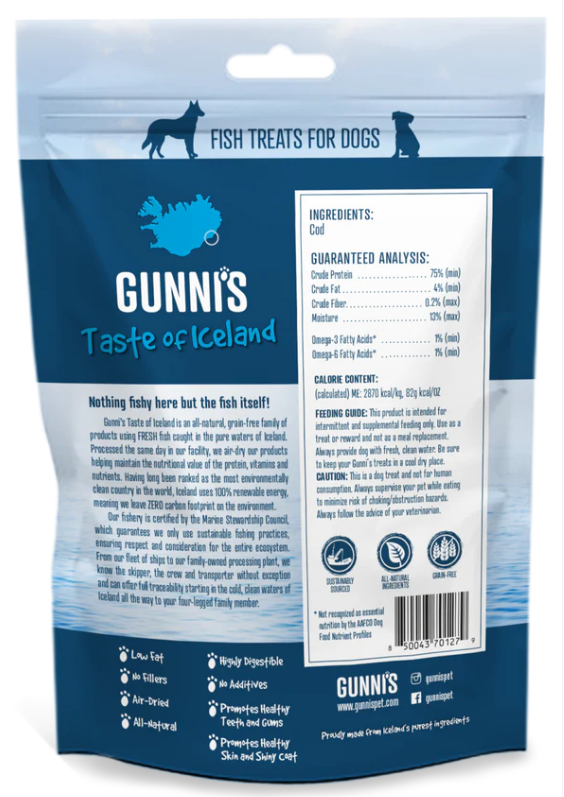 Gunni's Taste of Iceland Cod Skin Shorties