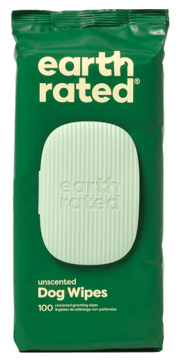 Earth Rated Unscented Grooming Wipes 60ct