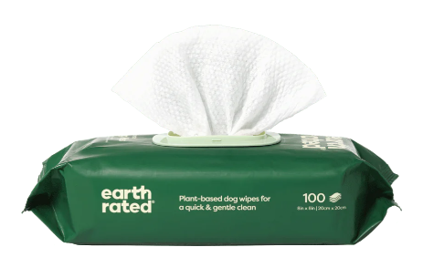 Earth Rated Unscented Grooming Wipes 60ct