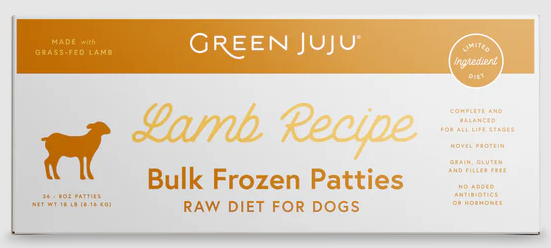 Green JuJu Frozen Lamb Recipe 18lb