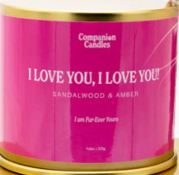 Companion Candles - I Love You, I Love You!