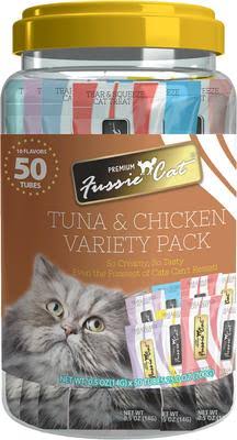 Fussie Cat Tuna and Chicken Variety Pack 50 count