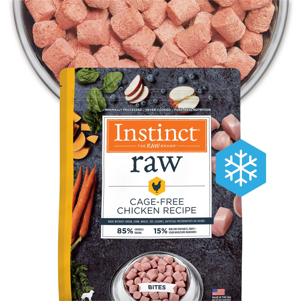 Instinct Frozen Raw Cage-Free Chicken Bites