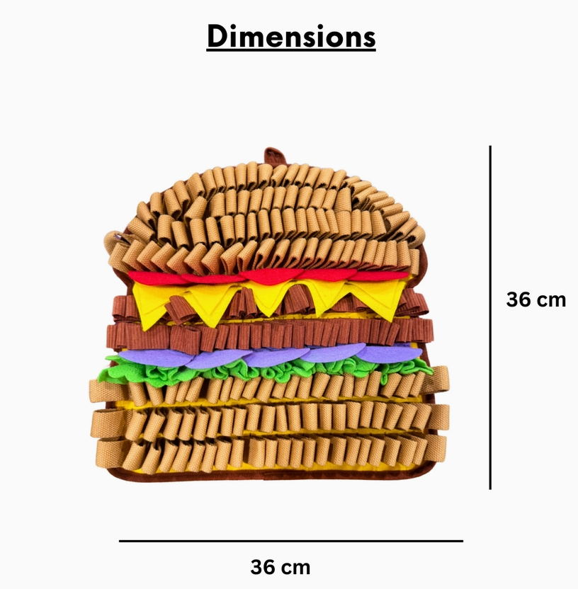 PawzNDogs Luvmyfido Juicy Hamburger Snuffle Mat