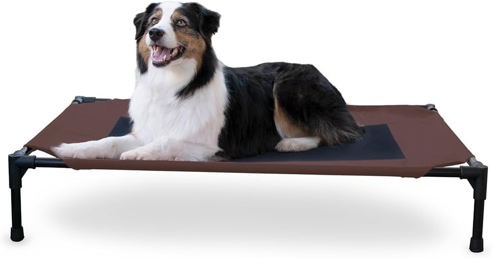 K&H Elevated Pet Bed- Chocolate