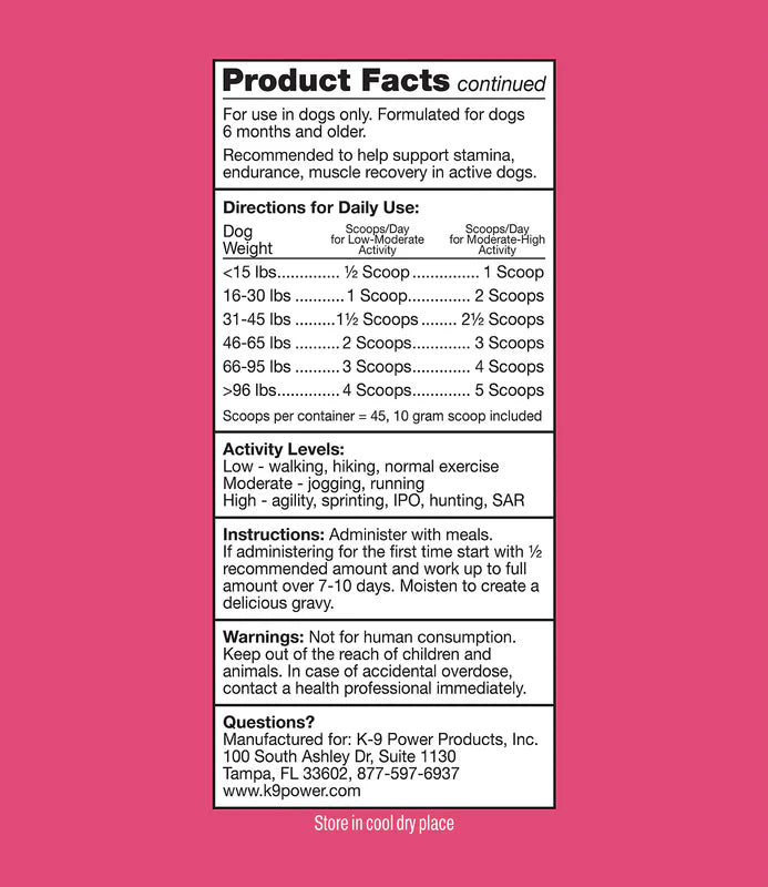 K9 Power Super Fuel - 1lb