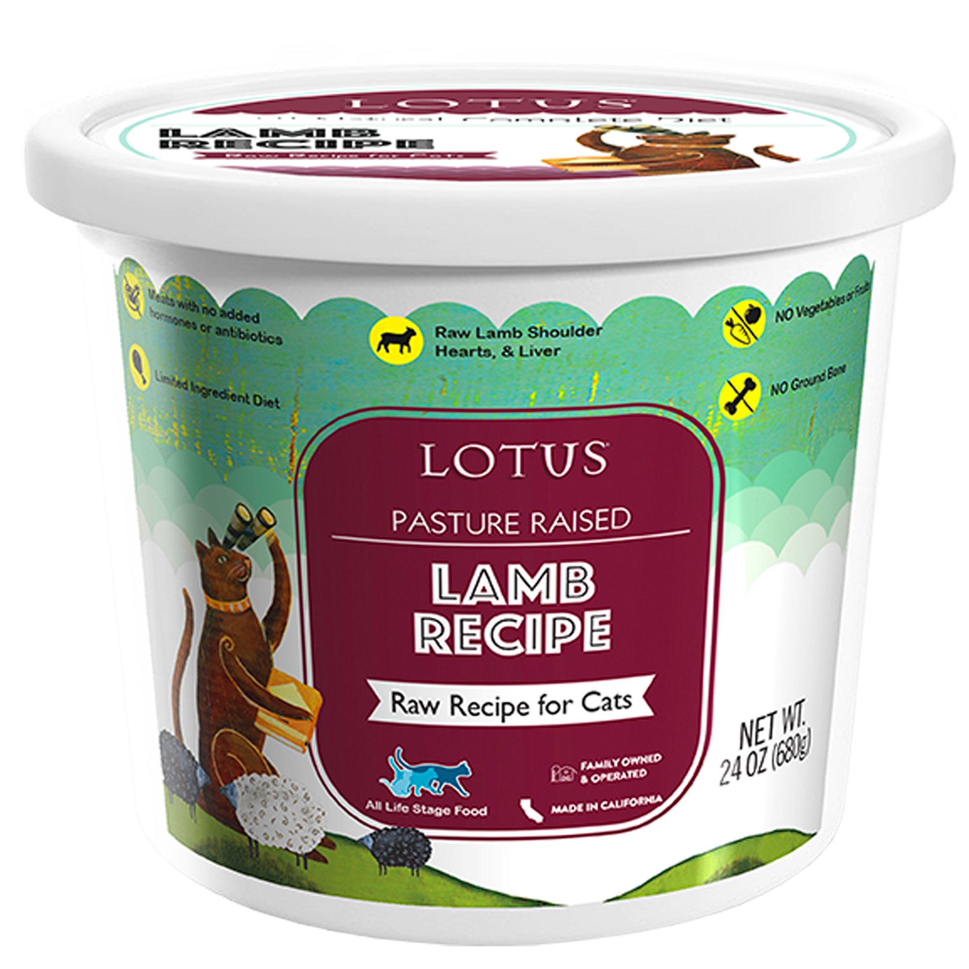 Lotus Raw Lamb Frozen Cat Food