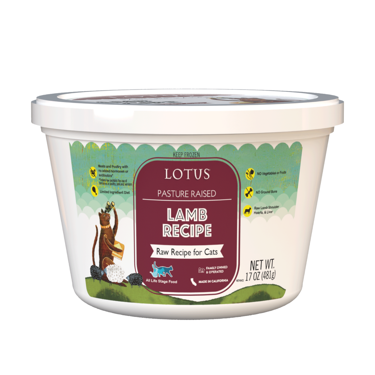 Lotus Raw Lamb Frozen Cat Food